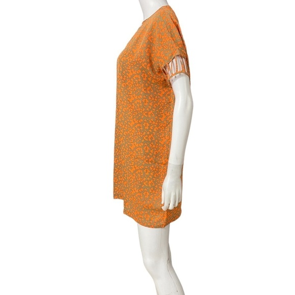 RACHEL ROY Orange Tan Loose Fit Dress Top - Picture 3 of 8